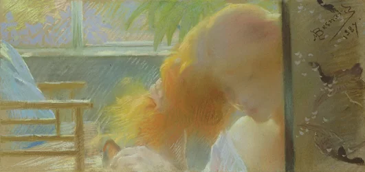 モデル、1887（パステル）